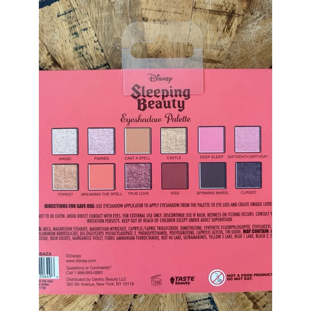 New Disney‎ Sleeping Beauty Aurora Shimmer Eyeshadow Palette Mirror 12 Shades